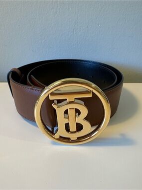 Burberry Monogram Motif Leather Belt